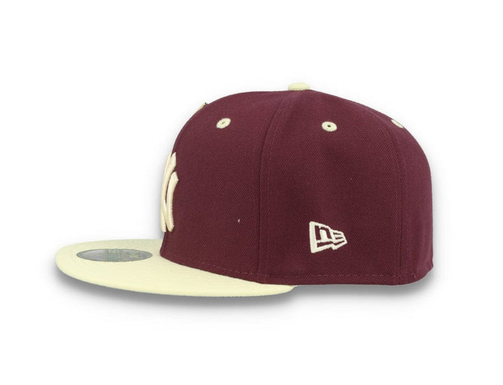 59FIFTY MLB World Series Trail Mix New York Yankees Plum/White - LOKK