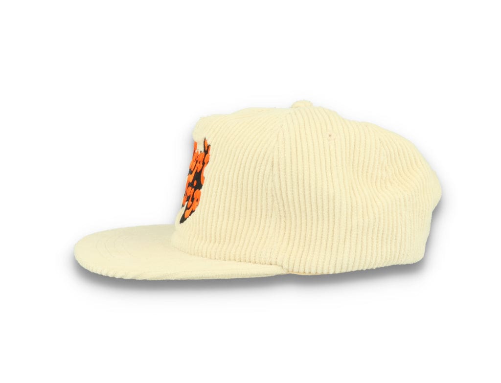 Free & Easy Don't Trip Fat Corduroy Snapback Cap Bone - LOKK