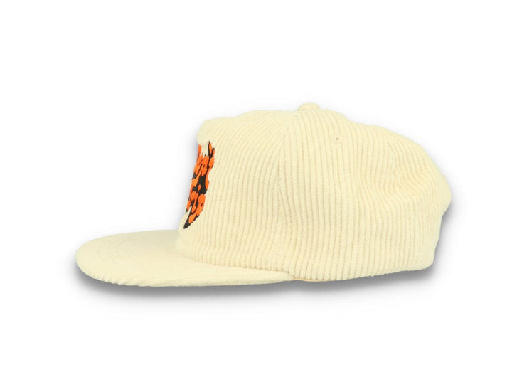Free & Easy Don't Trip Fat Corduroy Snapback Cap Bone - LOKK
