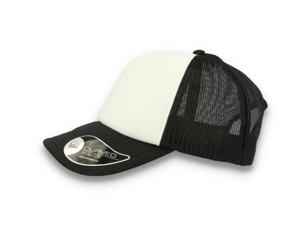 Trucker Cap Black/White Atlantis Rapper Foam - LOKK