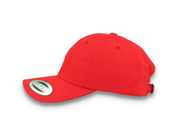 Red Dad Cap Low Profile Cotton Twill - Yupoong 6245CM - LOKK