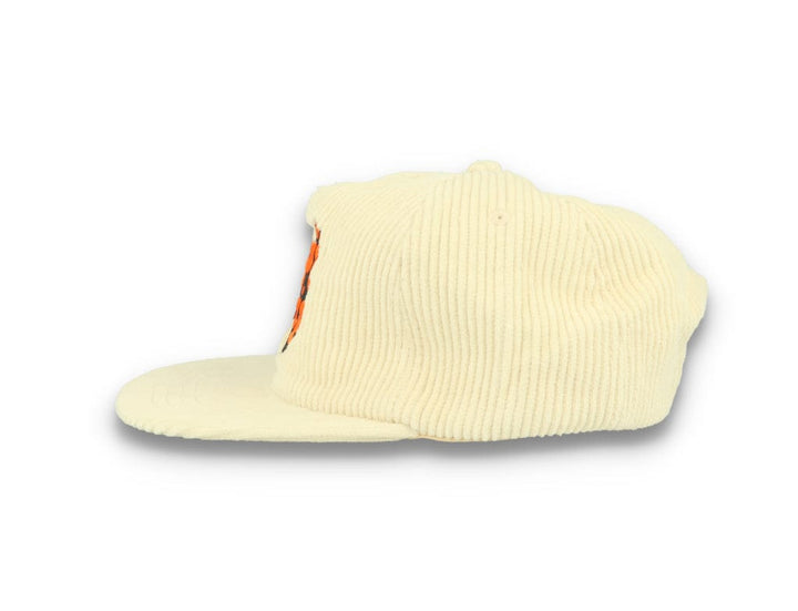 Free & Easy Don't Trip Fat Corduroy Snapback Cap Bone - LOKK