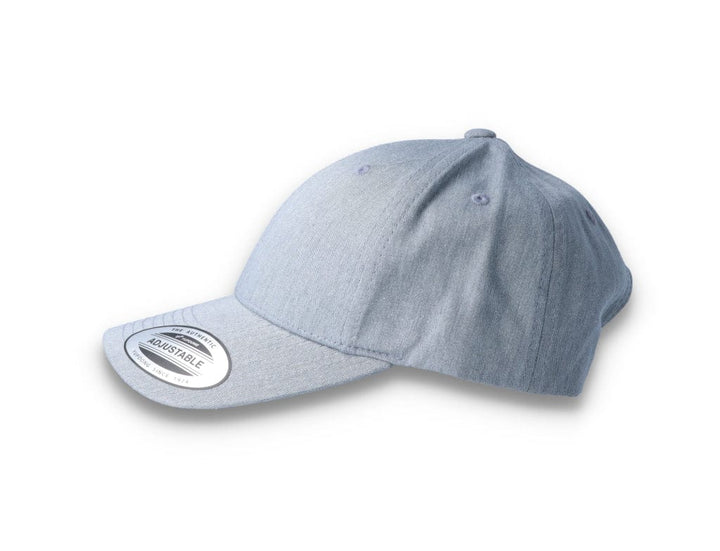 Curved Baseball Cap Snapback Heather Grey - Yupoong 7706 - LOKK