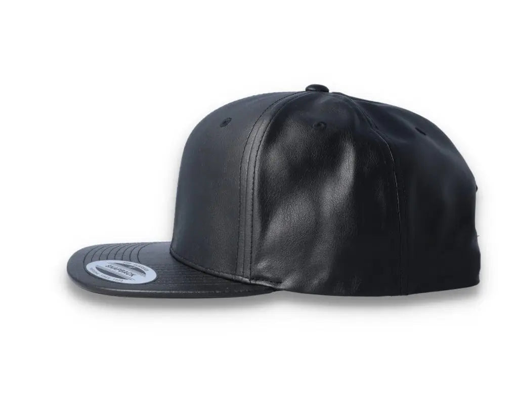 Yupoong Snapback Full Leather 6089FL Black - LOKK