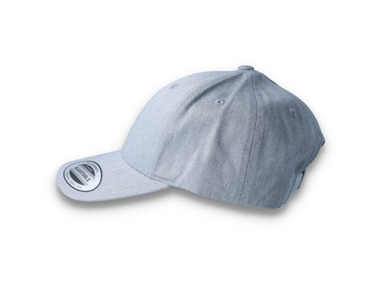 Curved Baseball Cap Snapback Heather Grey - Yupoong 7706 - LOKK