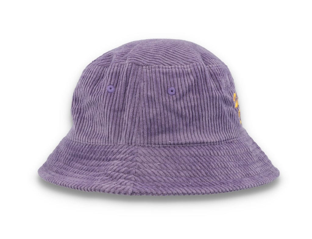 Bucket Hat Purple Free & Easy Don't Trip Fat Corduroy - LOKK