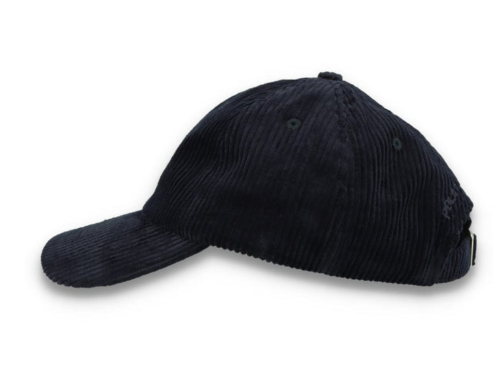 Polar Cord Stroke Logo Cap Navy - LOKK