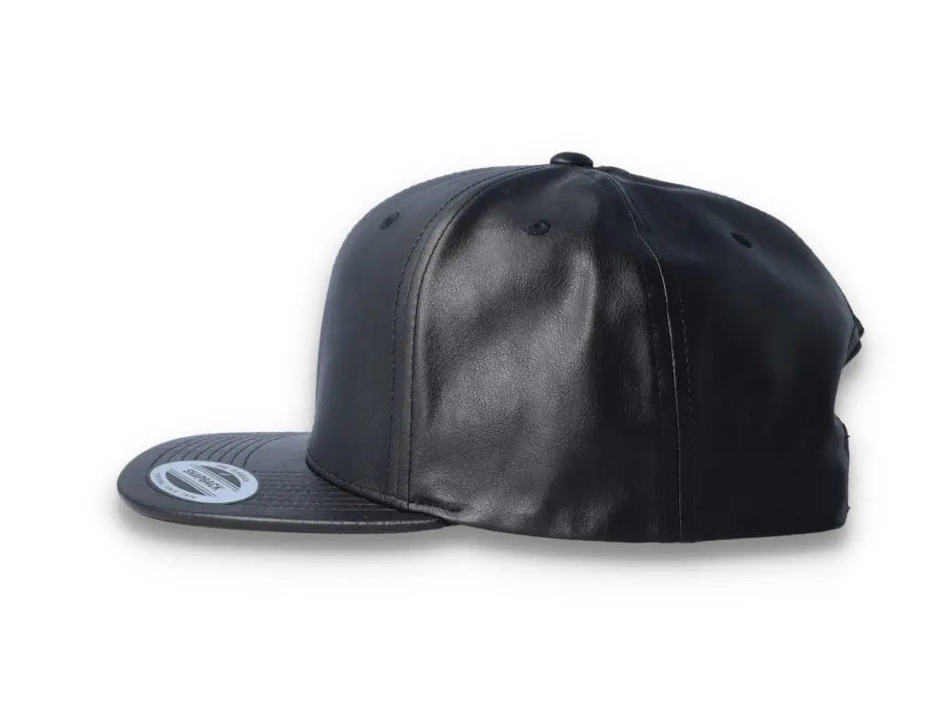Yupoong Snapback Full Leather 6089FL Black - LOKK