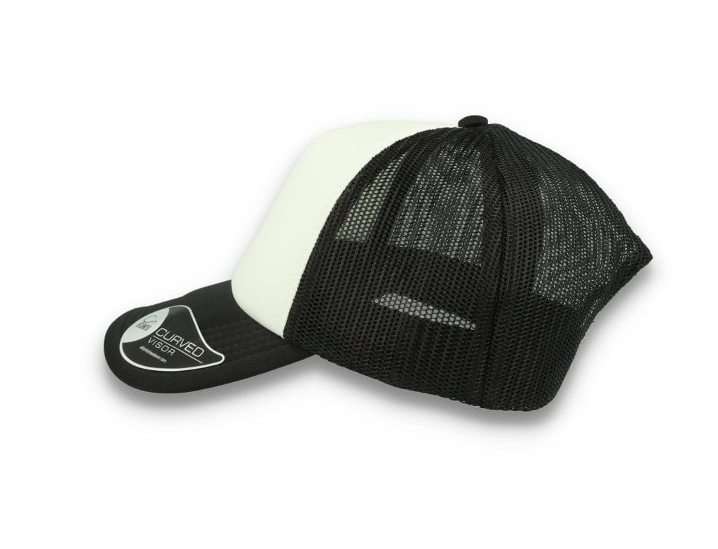 Trucker Cap Black/White Atlantis Rapper Foam - LOKK