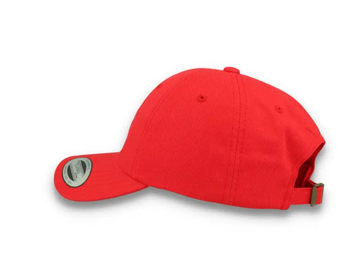 Red Dad Cap Low Profile Cotton Twill - Yupoong 6245CM - LOKK