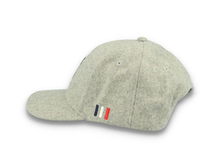 Wool II Baseball Cap Light Grey Melange/Black - LOKK