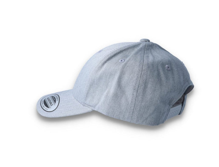 Curved Baseball Cap Snapback Heather Grey - Yupoong 7706 - LOKK