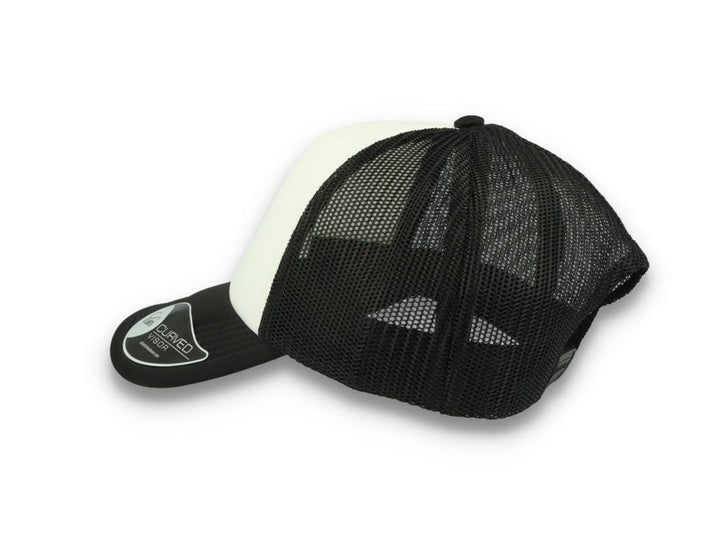 Trucker Cap Black/White Atlantis Rapper Foam - LOKK