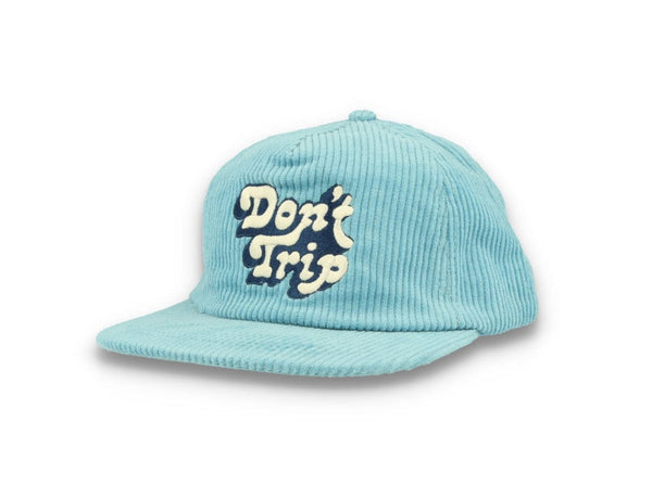 Free & Easy Don't Trip Fat Corduroy Snapback Cap Blue - LOKK