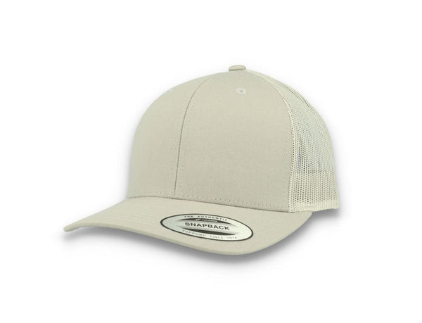Silver Grey Trucker Cap Retro - Yupoong 6606 - LOKK