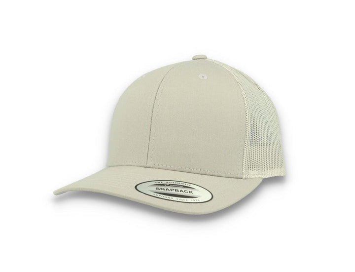 Silver Grey Trucker Cap Retro - Yupoong 6606 - LOKK