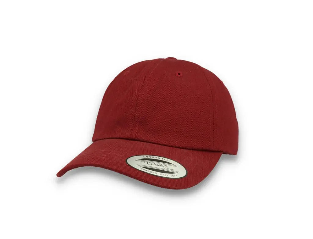 Maroon Dad Cap Low Profile Cotton Twill - Yupoong 6245CM - LOKK