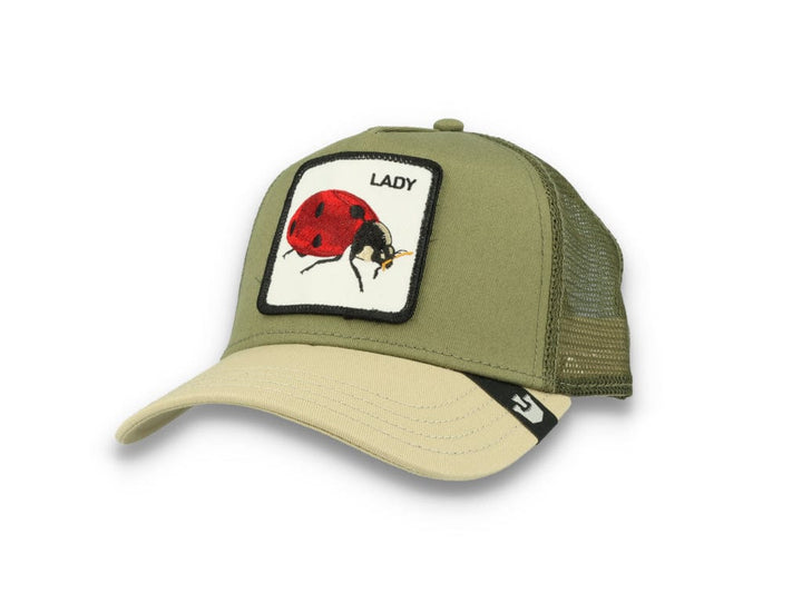 Goorin Trucker Cap The Lady Bug Olive Green - LOKK