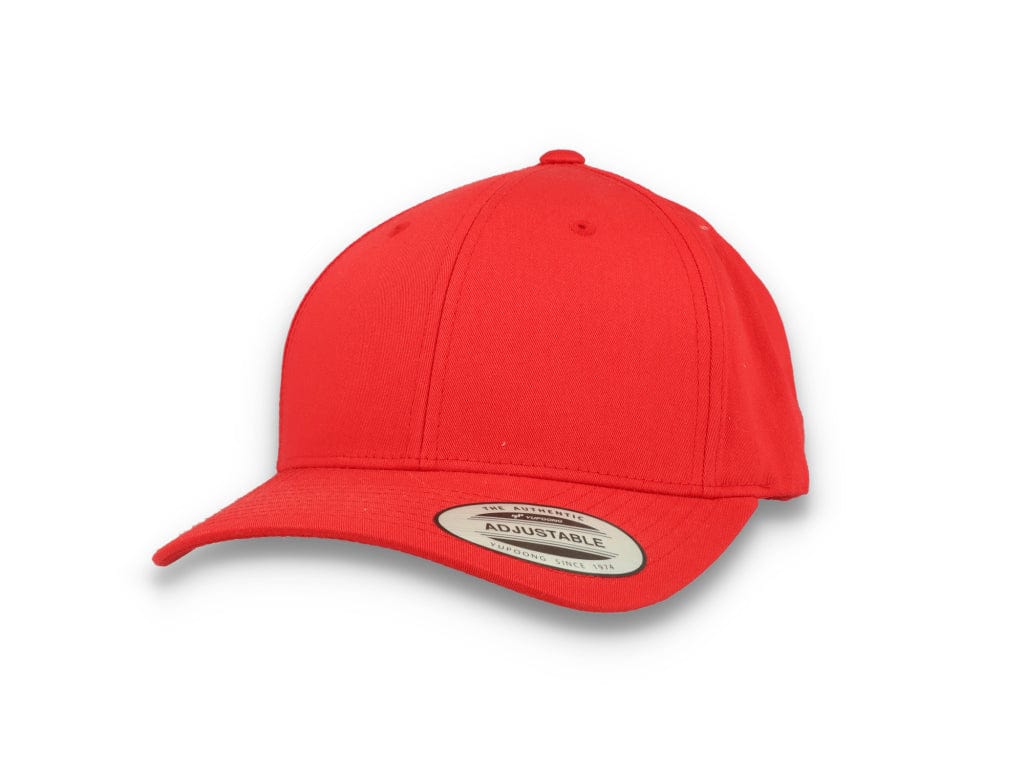 Curved Baseball Cap Snapback Red - Yupoong 7706 - LOKK