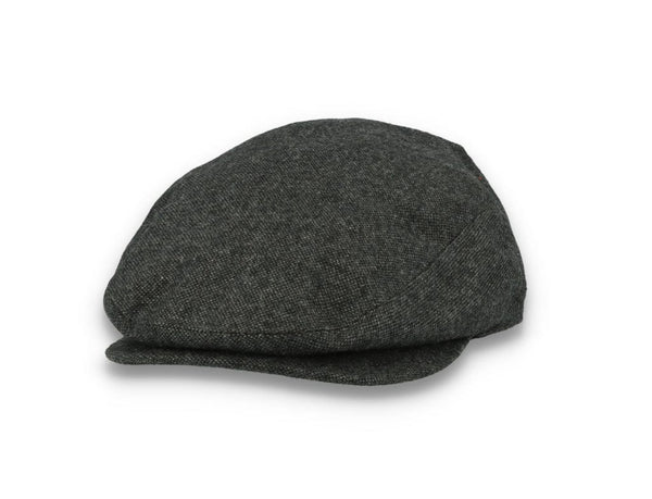 Barbour Barlow Flat Cap Dark Grey - LOKK