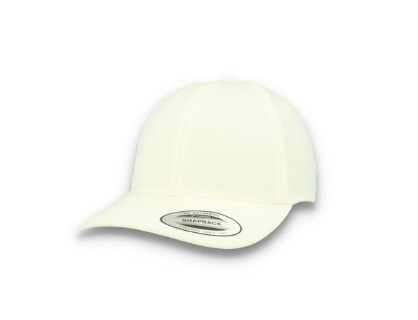 Premium Curved Visor Cap Snapback White - Yupoong 6789M - LOKK