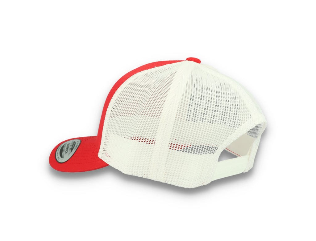 Trucker Cap Red/White 5-Panel Retro Trucker 2-Tone 6506T - LOKK