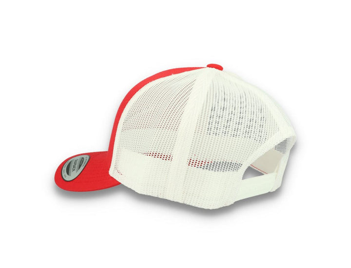 Trucker Cap Red/White 5-Panel Retro Trucker 2-Tone 6506T - LOKK