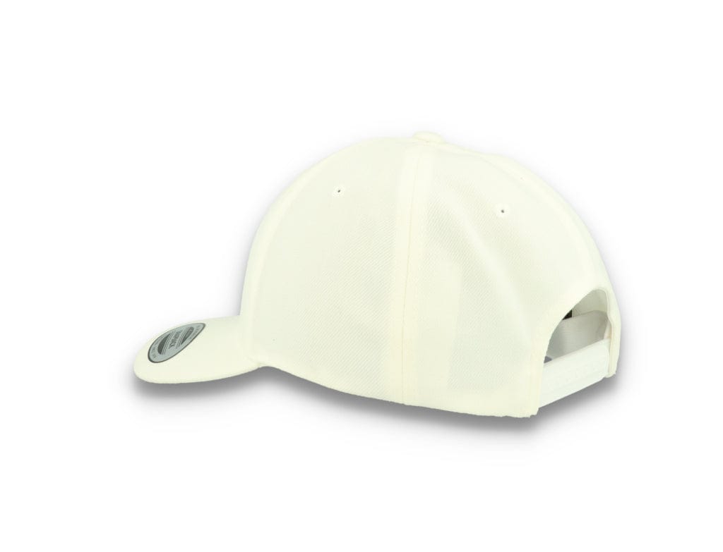 Premium Curved Visor Cap Snapback White - Yupoong 6789M - LOKK