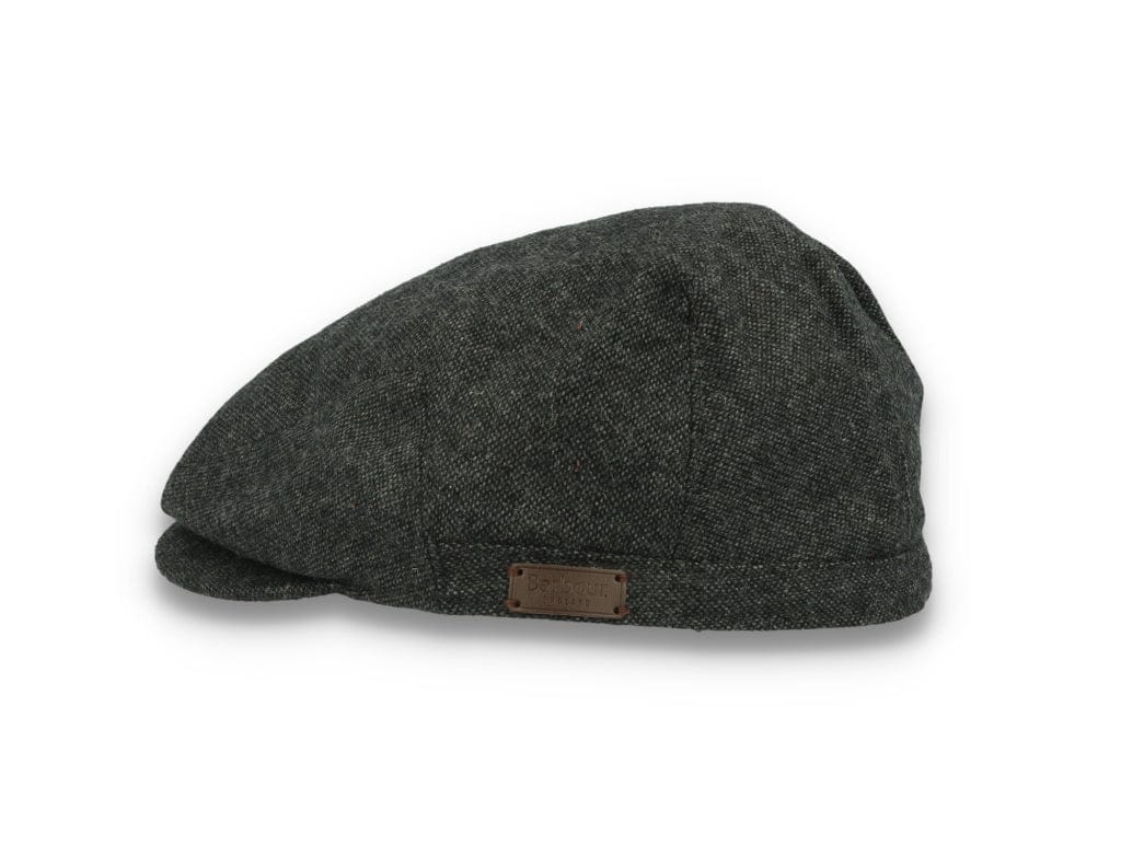 Barbour Barlow Flat Cap Dark Grey - LOKK