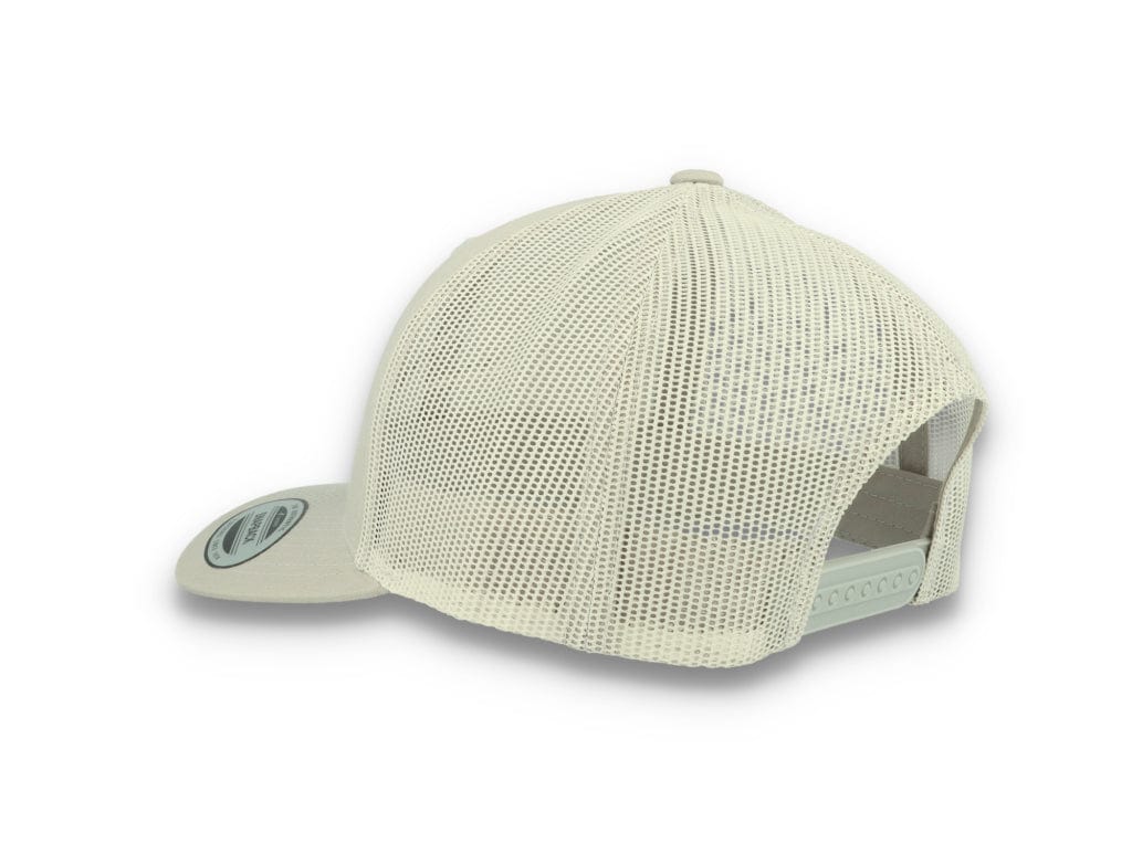 Silver Grey Trucker Cap Retro - Yupoong 6606 - LOKK