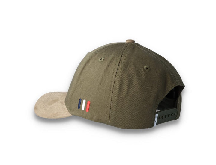 Baseball Cap Suede II Olive Night/Turtle Green - LOKK