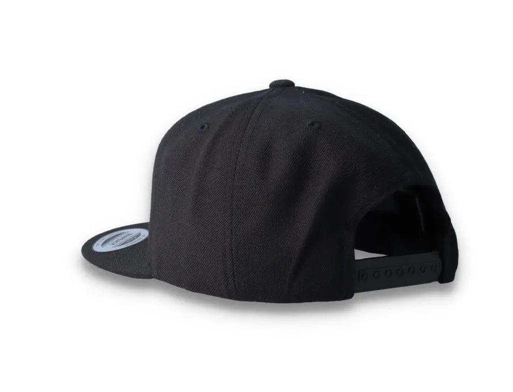 Black/Black Snapback Cap - Yupoong 6089M - LOKK