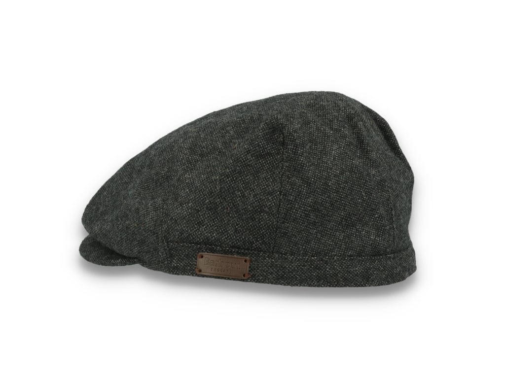 Barbour Barlow Flat Cap Dark Grey - LOKK