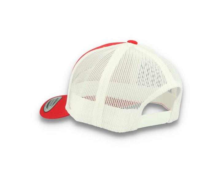 Trucker Cap Red/White 5-Panel Retro Trucker 2-Tone 6506T - LOKK