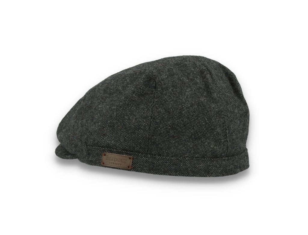 Barbour Barlow Flat Cap Dark Grey - LOKK
