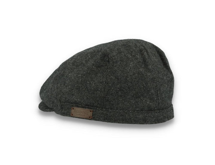 Barbour Barlow Flat Cap Dark Grey - LOKK