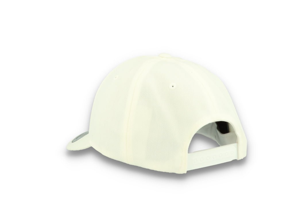 Premium Curved Visor Cap Snapback White - Yupoong 6789M - LOKK