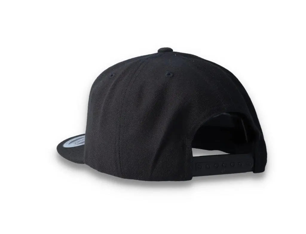 Black/Black Snapback Cap - Yupoong 6089M - LOKK