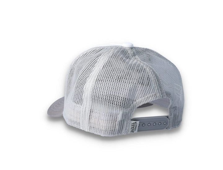 Von Dutch Trucker Cap Boston Cotton Twill White/Grey - LOKK