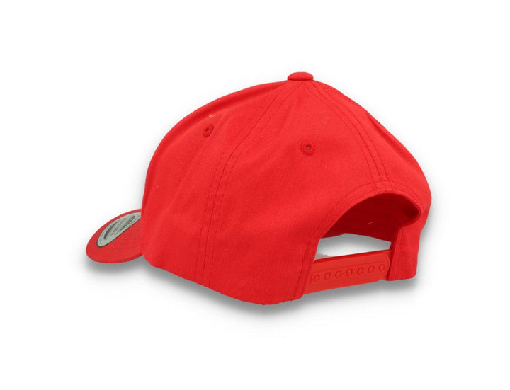 Curved Baseball Cap Snapback Red - Yupoong 7706 - LOKK