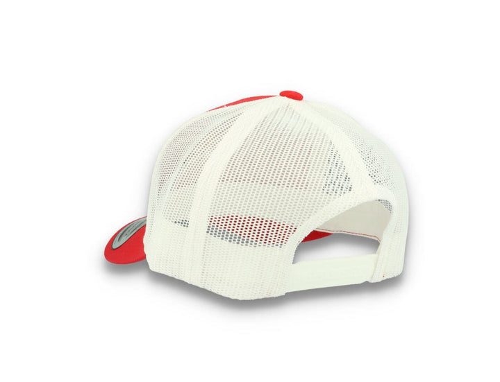 Trucker Cap Red/White 5-Panel Retro Trucker 2-Tone 6506T - LOKK