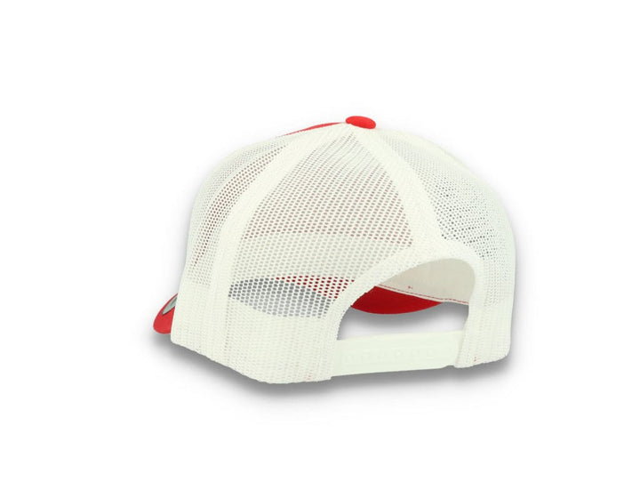 Trucker Cap Red/White 5-Panel Retro Trucker 2-Tone 6506T - LOKK