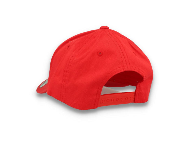 Curved Baseball Cap Snapback Red - Yupoong 7706 - LOKK