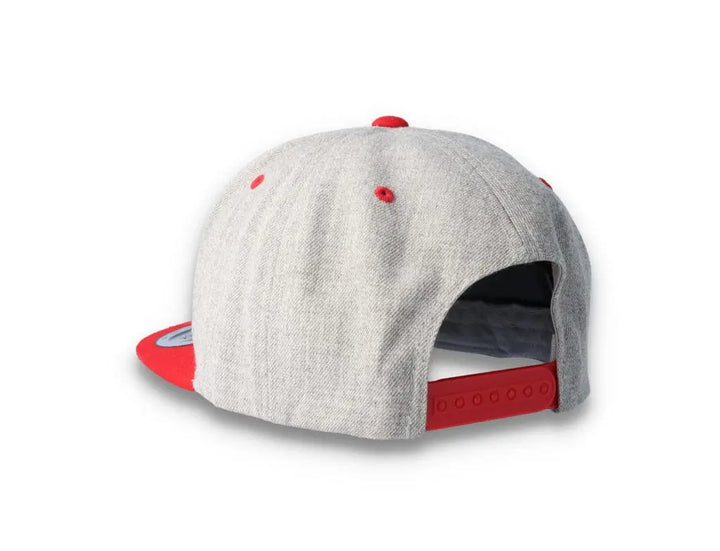 Yupoong Classic Snapback 6089MT Heather Grey/Red - LOKK