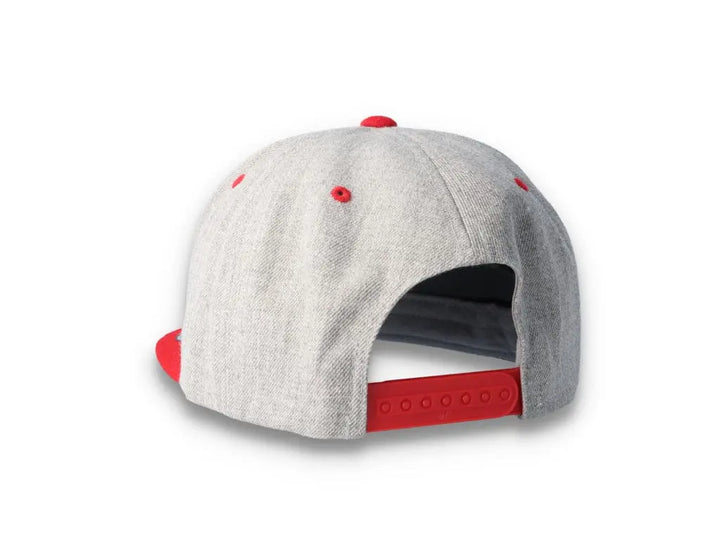 Yupoong Classic Snapback 6089MT Heather Grey/Red - LOKK