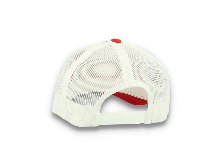 Trucker Cap Red/White 5-Panel Retro Trucker 2-Tone 6506T - LOKK