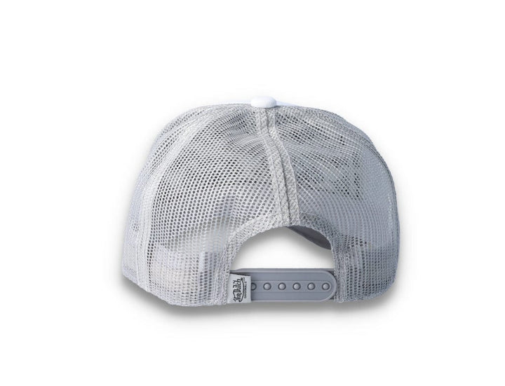 Von Dutch Trucker Cap Boston Cotton Twill White/Grey - LOKK