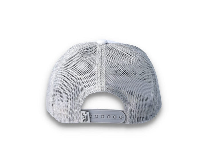 Von Dutch Trucker Cap Boston Cotton Twill White/Grey - LOKK