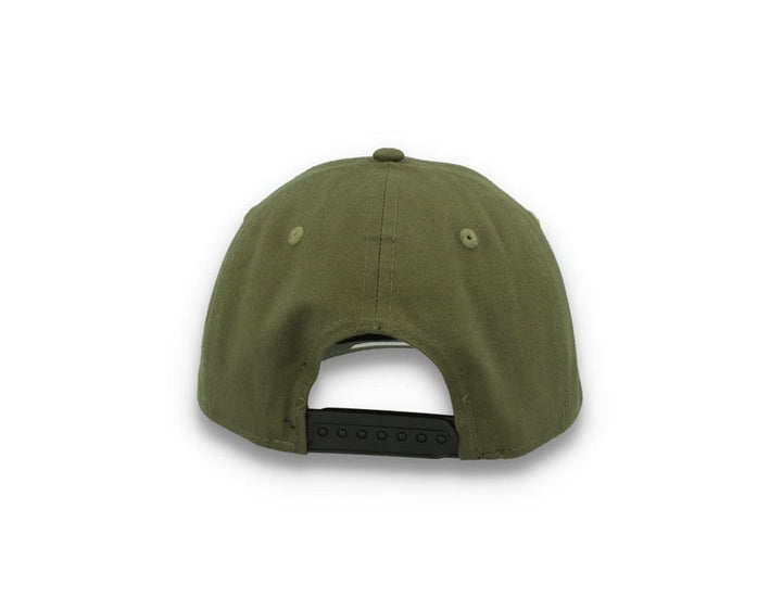 9FIFTY Retro Crown Ventile Olive Green - LOKK