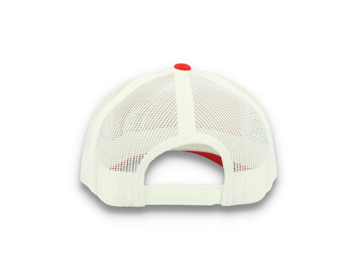 Trucker Cap Red/White 5-Panel Retro Trucker 2-Tone 6506T - LOKK